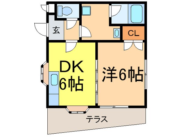 グレ－ス一番館の物件間取画像